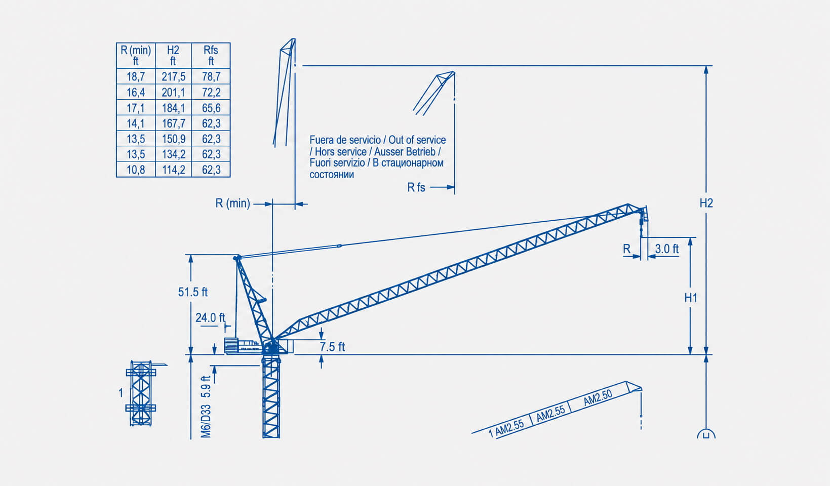 Grue à tour Comansa LCL310 18T
